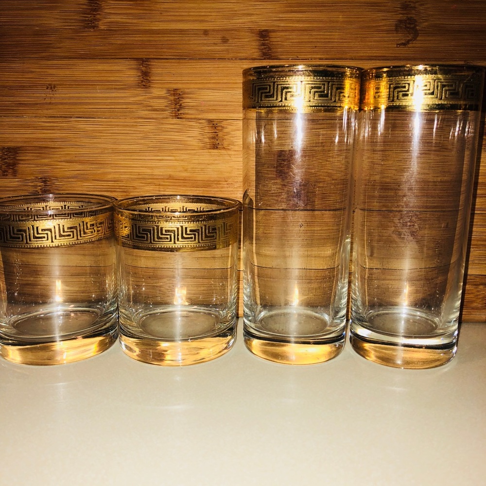 Vintage Versace Cocktail sets